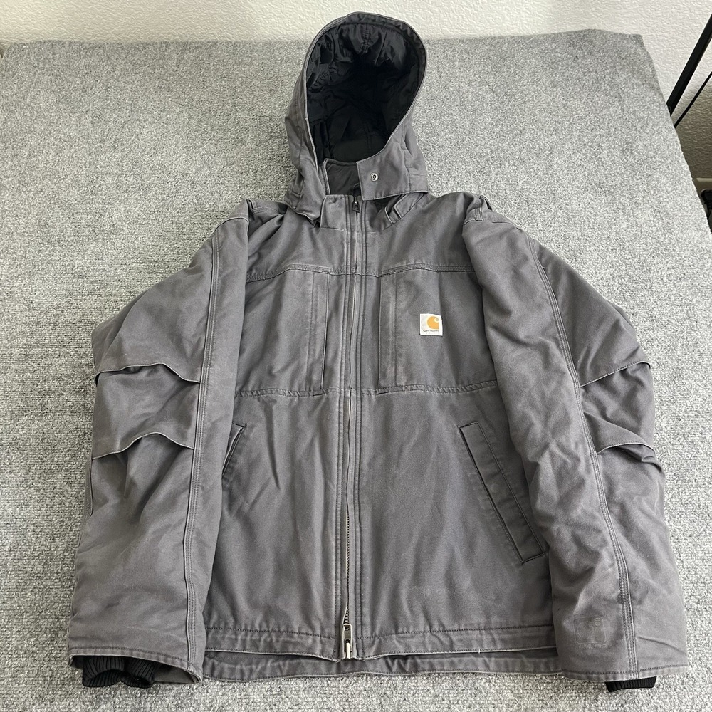 Carhartt Full Swing Cryder Jacket 102207-029 Shadow‎ Size Men's Large Workwear